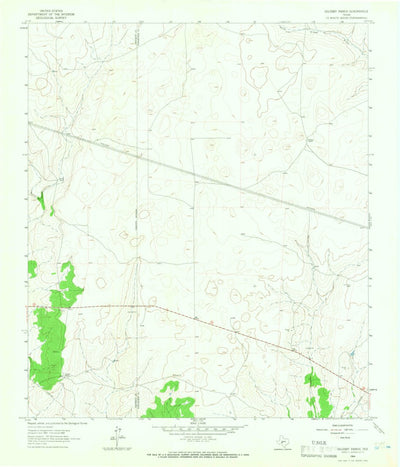 United States Geological Survey Oglesby Ranch, TX (1964, 24000-Scale) digital map