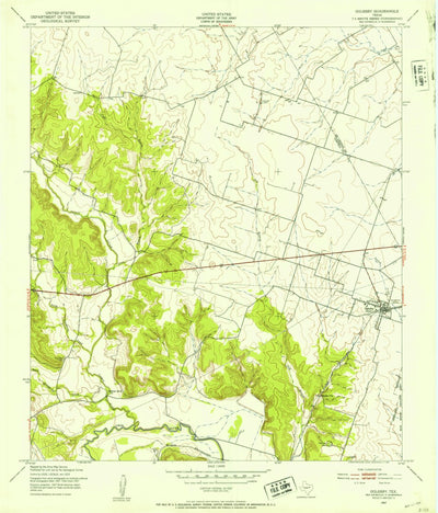 United States Geological Survey Oglesby, TX (1947, 24000-Scale) digital map