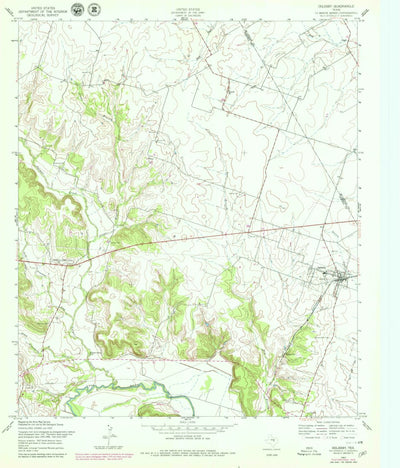 United States Geological Survey Oglesby, TX (1957, 24000-Scale) digital map