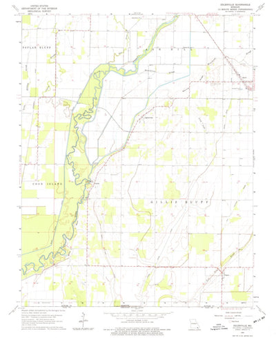 United States Geological Survey Oglesville, MO (1964, 24000-Scale) digital map