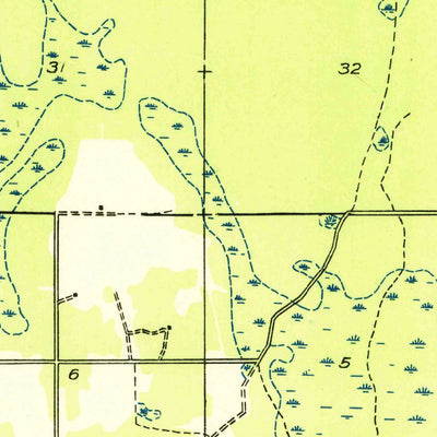 United States Geological Survey Ogontz, MI (1932, 31680-Scale) digital map