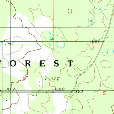 United States Geological Survey Ogontz, MI (1985, 24000-Scale) digital map