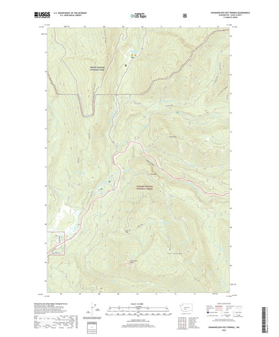 United States Geological Survey Ohanapecosh Hot Springs, WA (2020, 24000-Scale) digital map