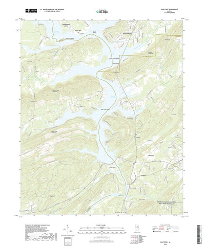 United States Geological Survey Ohatchee, AL (2020, 24000-Scale) digital map