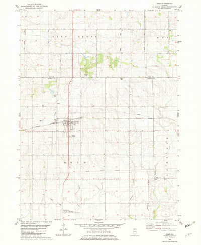 United States Geological Survey Ohio, IL (1982, 24000-Scale) digital map