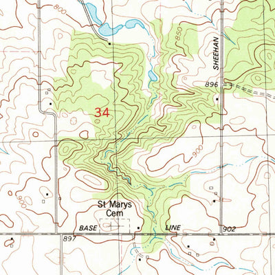 United States Geological Survey Ohio, IL (1982, 24000-Scale) digital map