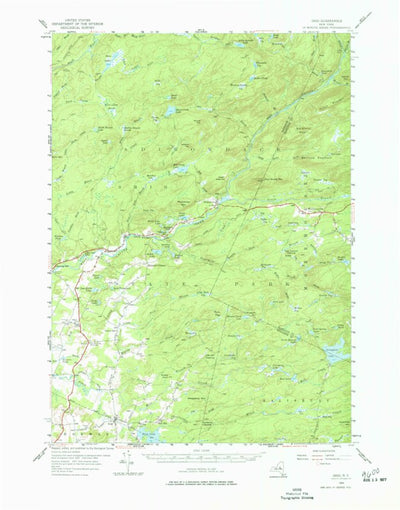 United States Geological Survey Ohio, NY (1954, 62500-Scale) digital map