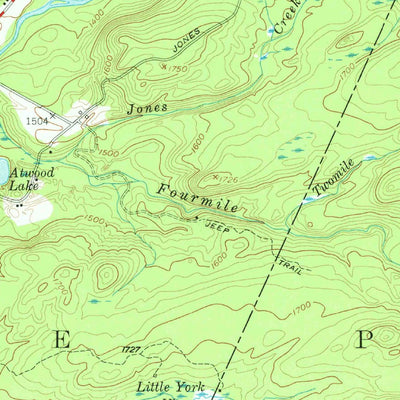 United States Geological Survey Ohio, NY (1954, 62500-Scale) digital map