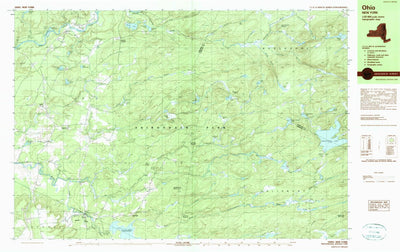 United States Geological Survey Ohio, NY (1989, 25000-Scale) digital map