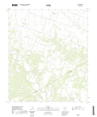 United States Geological Survey Ohio, TX (2022, 24000-Scale) digital map