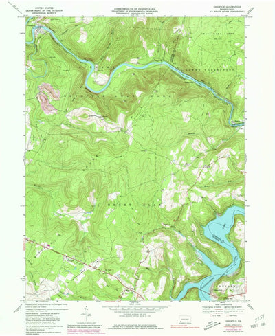 United States Geological Survey Ohiopyle, PA (1967, 24000-Scale) digital map