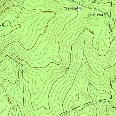 United States Geological Survey Ohiopyle, PA (1967, 24000-Scale) digital map