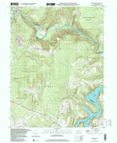 United States Geological Survey Ohiopyle, PA (1999, 24000-Scale) digital map
