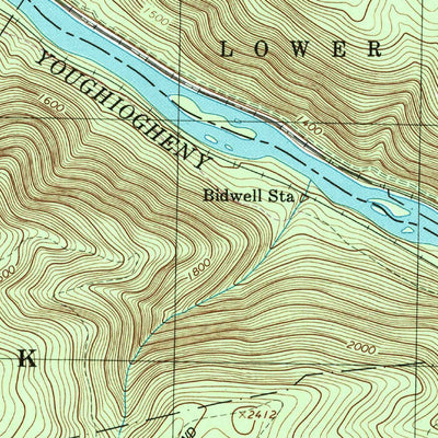 United States Geological Survey Ohiopyle, PA (1999, 24000-Scale) digital map
