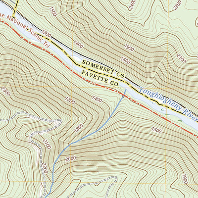 United States Geological Survey Ohiopyle, PA (2023, 24000-Scale) digital map