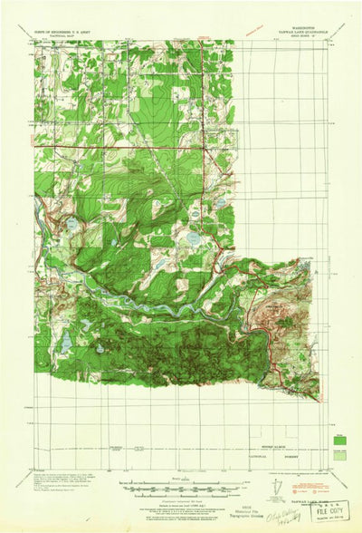United States Geological Survey Ohop Valley, WA (1941, 62500-Scale) digital map