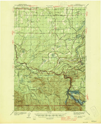United States Geological Survey Ohop Valley, WA (1944, 62500-Scale) digital map