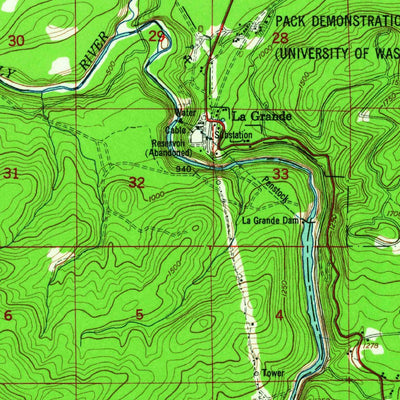 United States Geological Survey Ohop Valley, WA (1949, 62500-Scale) digital map