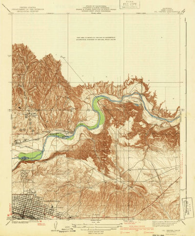United States Geological Survey Oil Center, CA (1940, 31680-Scale) digital map