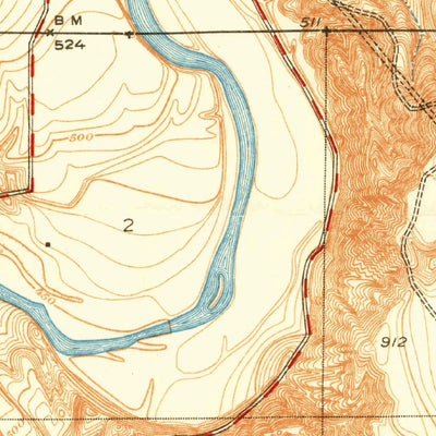United States Geological Survey Oil Center, CA (1950, 24000-Scale) digital map