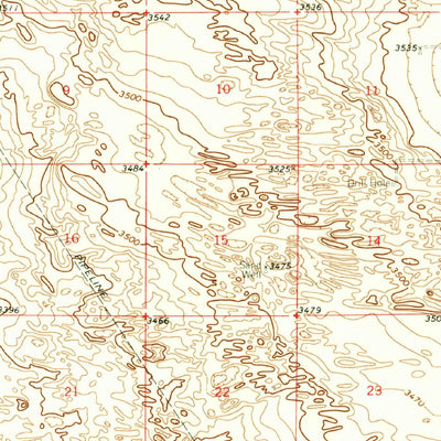 United States Geological Survey Oil Center, NM (1963, 62500-Scale) digital map