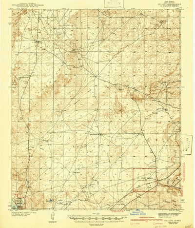 United States Geological Survey Oil City, NM (1943, 62500-Scale) digital map