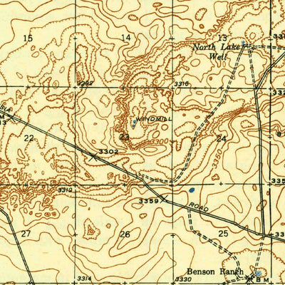 United States Geological Survey Oil City, NM (1943, 62500-Scale) digital map