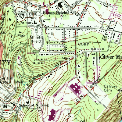 United States Geological Survey Oil City, PA (1963, 24000-Scale) digital map
