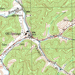 United States Geological Survey Oil Springs, KY (1992, 24000-Scale) digital map