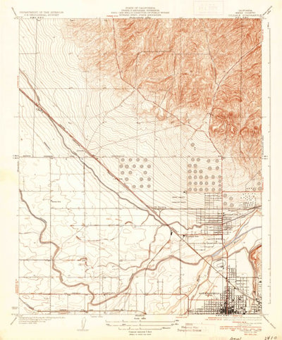 United States Geological Survey Oildale, CA (1935, 31680-Scale) digital map