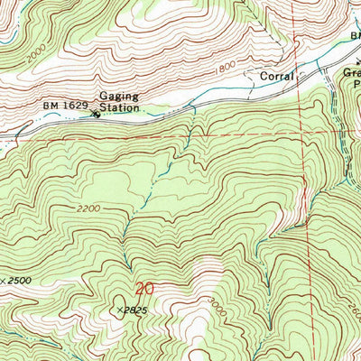 United States Geological Survey Oiler Peak, CA (1972, 24000-Scale) digital map