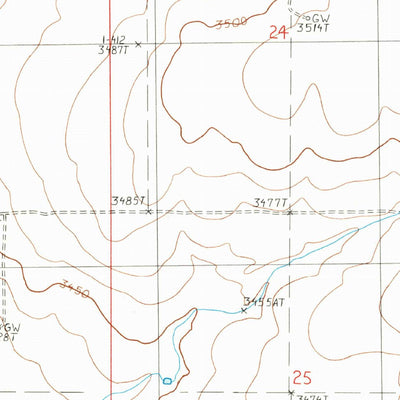 United States Geological Survey Oilmont, MT (1986, 24000-Scale) digital map