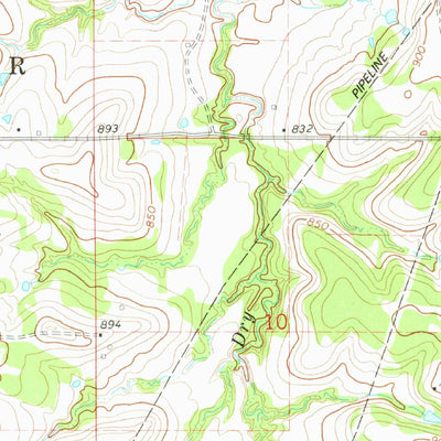 United States Geological Survey Oilton, OK (1978, 24000-Scale) digital map