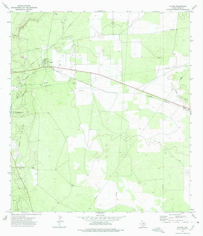 United States Geological Survey Oilton, TX (1972, 24000-Scale) digital map