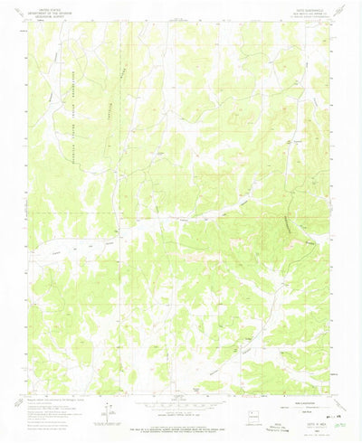 United States Geological Survey Ojito, NM (1963, 24000-Scale) digital map