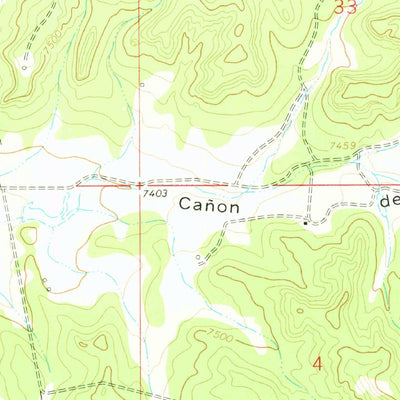 United States Geological Survey Ojito, NM (1963, 24000-Scale) digital map