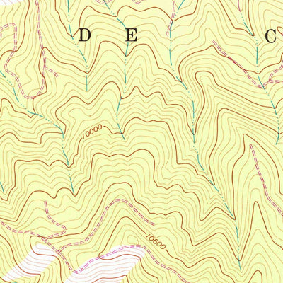 United States Geological Survey Ojito Peak, CO (1967, 24000-Scale) digital map