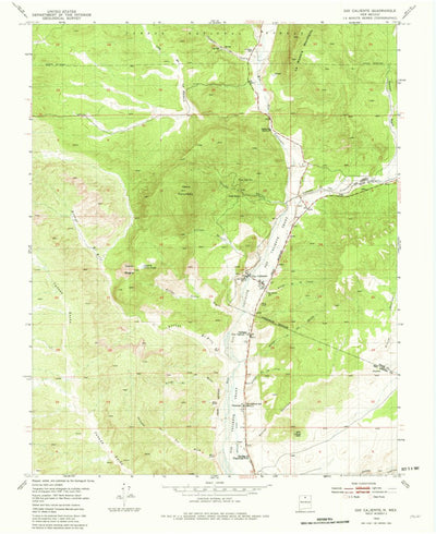 United States Geological Survey Ojo Caliente, NM (1953, 24000-Scale) digital map