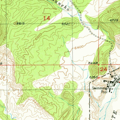 United States Geological Survey Ojo Caliente, NM (1953, 24000-Scale) digital map