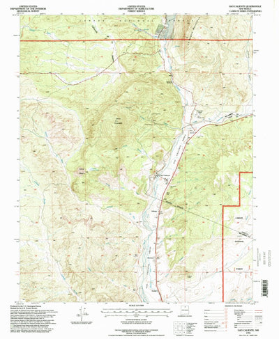 United States Geological Survey Ojo Caliente, NM (1995, 24000-Scale) digital map
