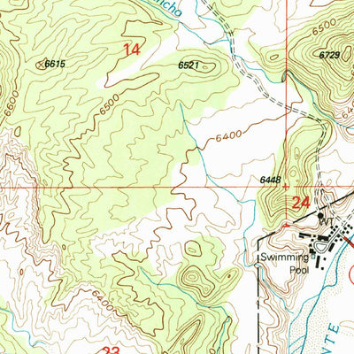 United States Geological Survey Ojo Caliente, NM (1995, 24000-Scale) digital map