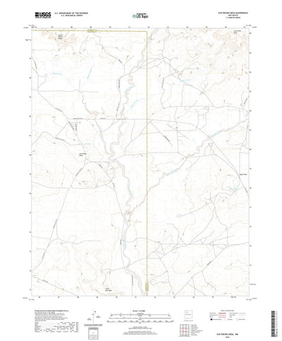 United States Geological Survey Ojo Encino Mesa, NM (2020, 24000-Scale) digital map