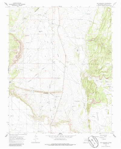 United States Geological Survey Ojo Hedionda, NM (1966, 24000-Scale) digital map