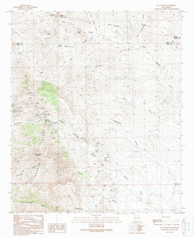 United States Geological Survey Ok Canyon, NM (1989, 24000-Scale) digital map