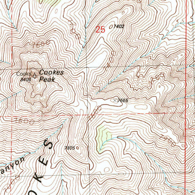 United States Geological Survey Ok Canyon, NM (1989, 24000-Scale) digital map