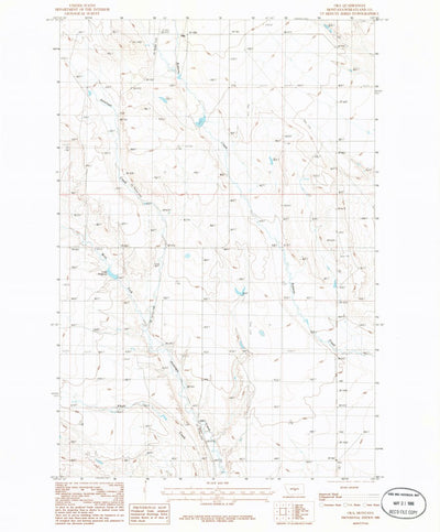 United States Geological Survey Oka, MT (1986, 24000-Scale) digital map