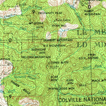 United States Geological Survey Okanogan, WA (1954, 250000-Scale) digital map