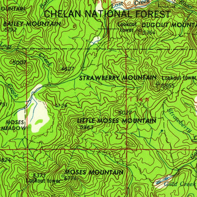 United States Geological Survey Okanogan, WA (1958, 250000-Scale) digital map