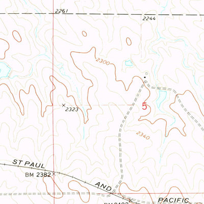 United States Geological Survey Okaton NE, SD (1972, 24000-Scale) digital map