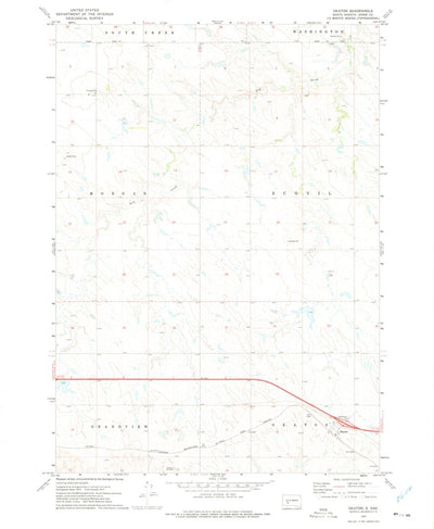 United States Geological Survey Okaton, SD (1972, 24000-Scale) digital map